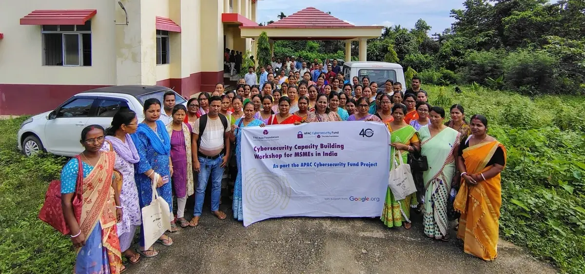local MSME owners in India received practical cybersecurity training as part of the APAC Cybersecurity Fund Project