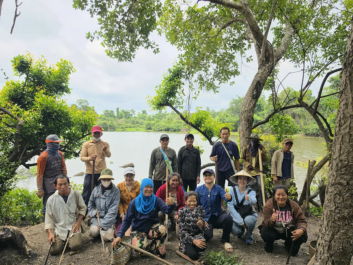 Community members gather along the Mekong River basin, part of ongoing work to strengthen local stewardship of shared water resources.