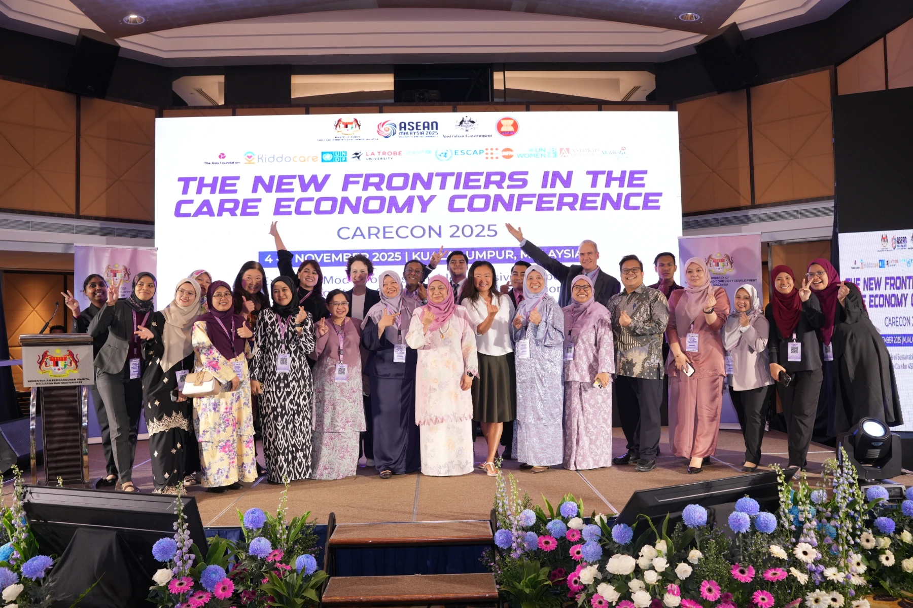 Participants gather in Kuala Lumpur for CARECON 2025: The New Frontiers in the Care Economy Conference.
