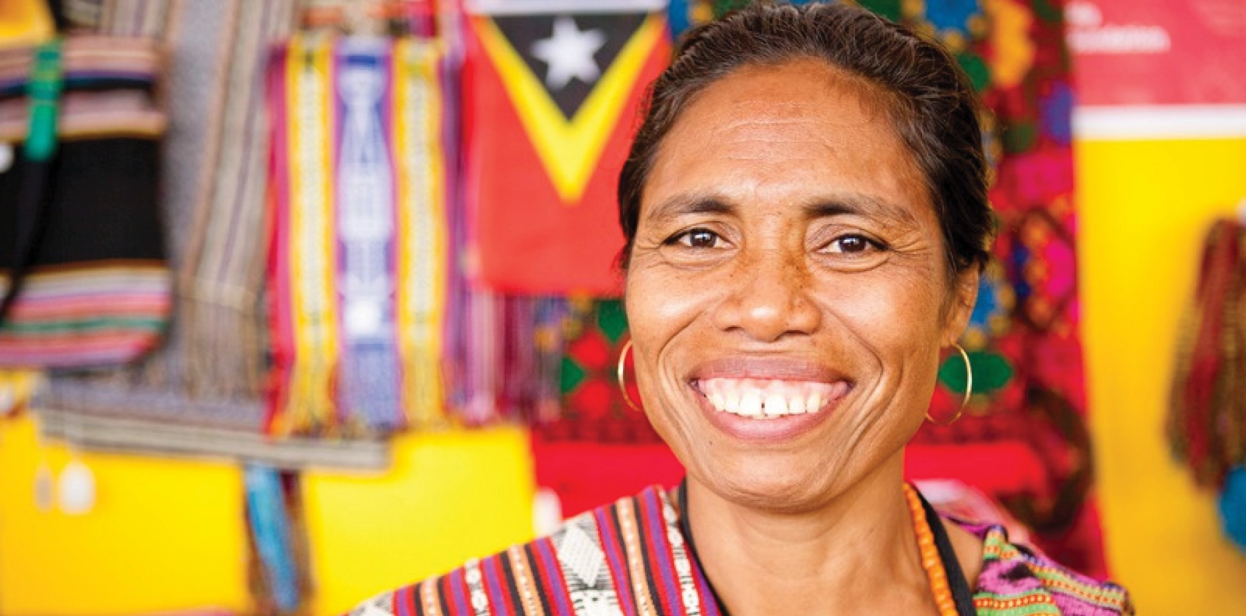 timorese woman smiling